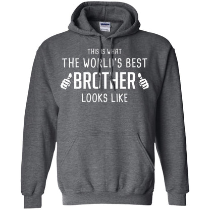 Brother T-shirt This Is What The Worlds Best Brother Looks Like Dark Heather