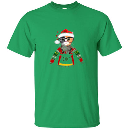 Cat Lovers T-shirt Meowy Christmas Irish Green