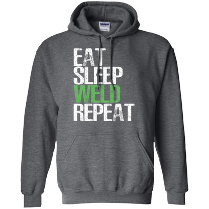 Welding T-shirt Eat Sleep Weld Repeat Dark Heather