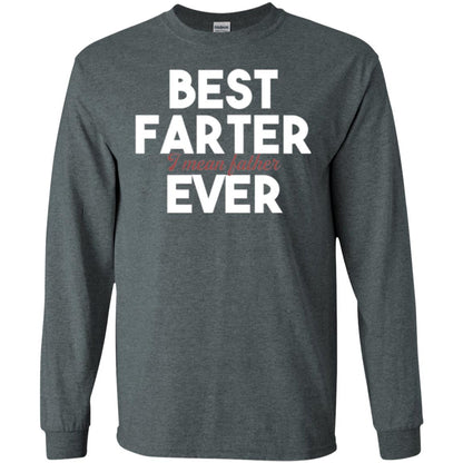 Father T-shirt Best Farter I Mean Best Father Ever Dark Heather