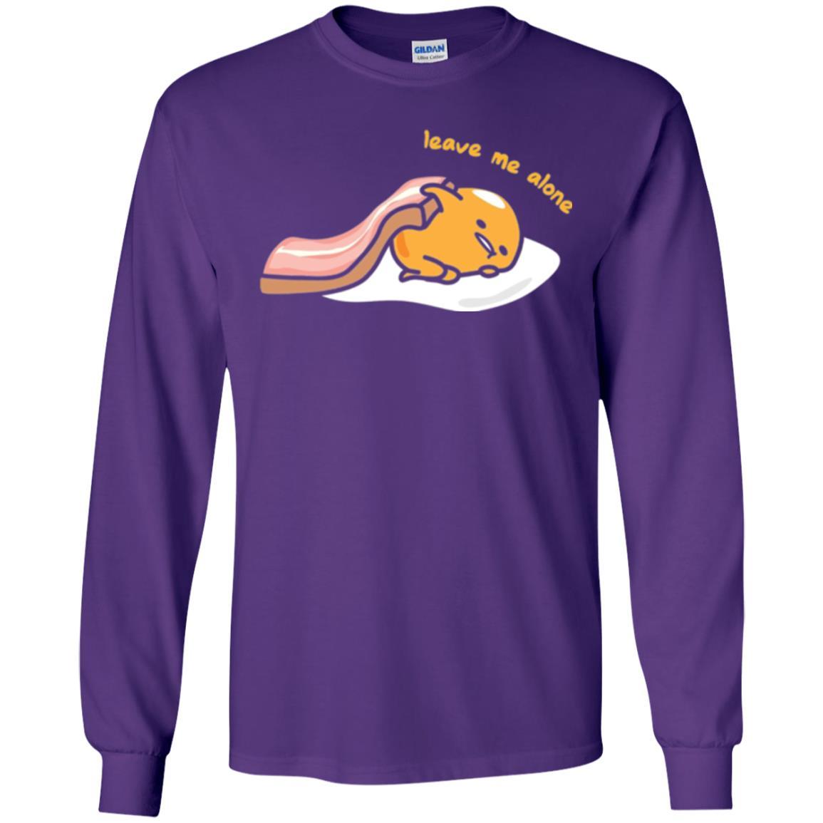 Film T-shirt Gudetama Leave Me Alone Purple