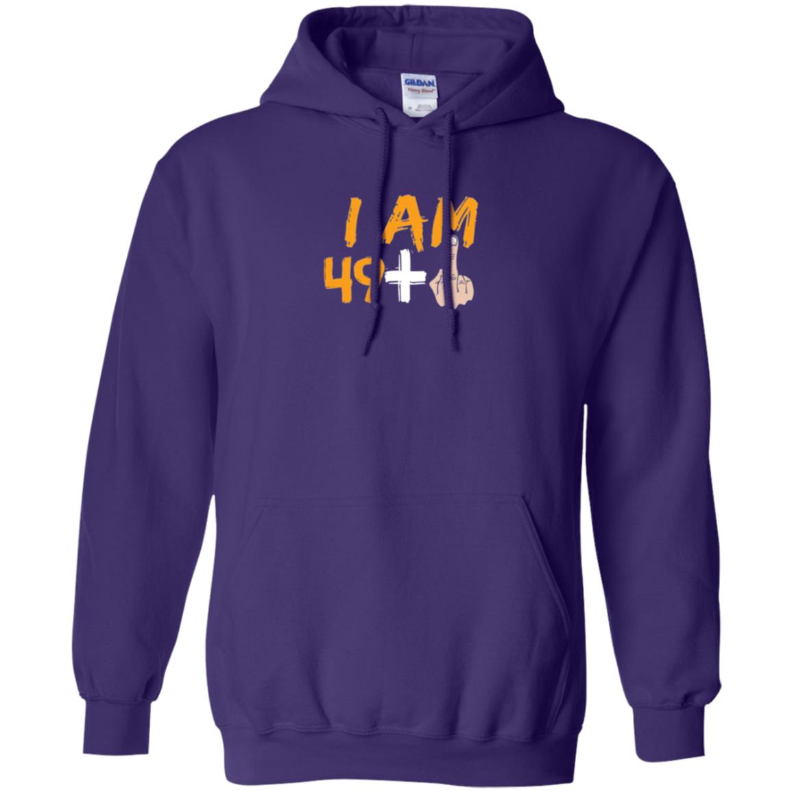 50th Birthday T Shirt I Am 49 Plus Purple