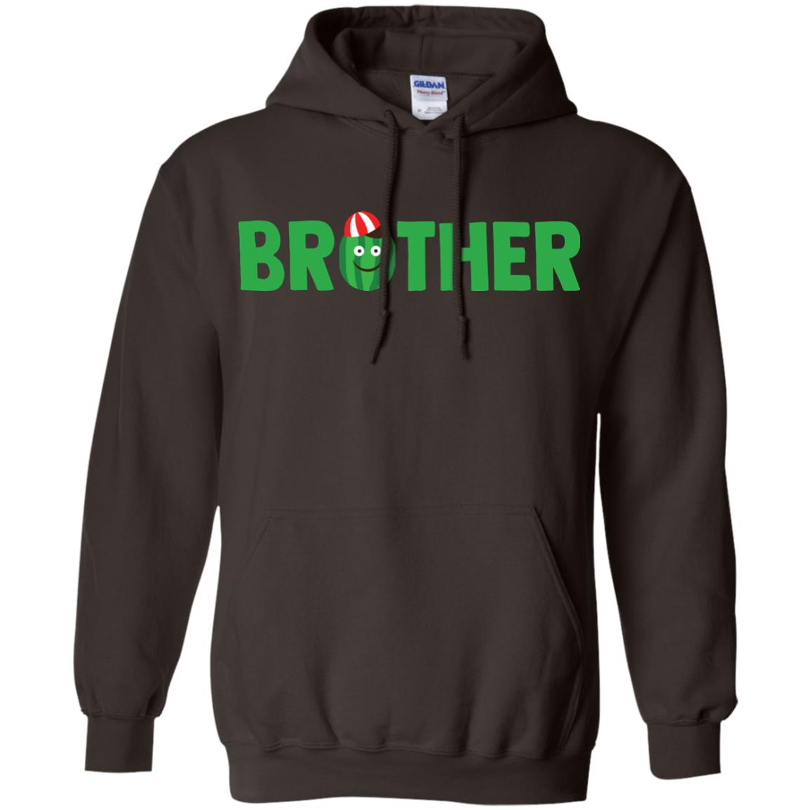 Brother Watermelon Funny Summer Melon Fruit Shirt For Brother Dark Chocolate
