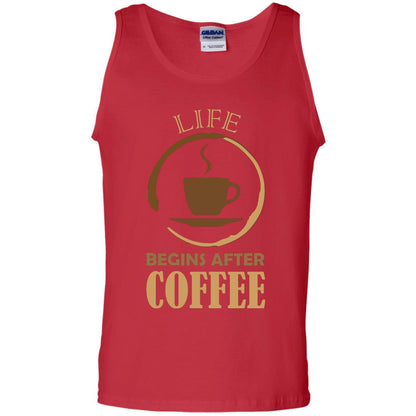 Life Begins After Coffee Shirt For Coffee Lover Red