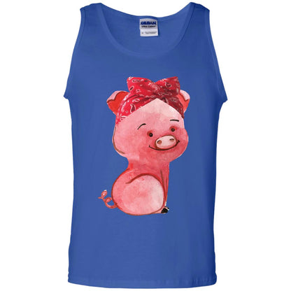 Pig Bandana Cute Pig Lovers Shirt For Girl And Women Royal