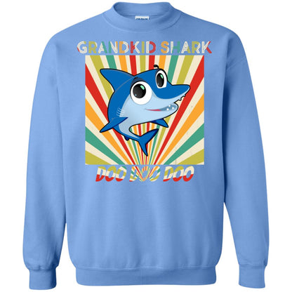 Grandkids Shark Doo Doo Doo Family Shark Gift Shirt Carolina Blue