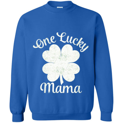 One Lucky Shamrock Mama St. Patrick's Day T-shirt Royal