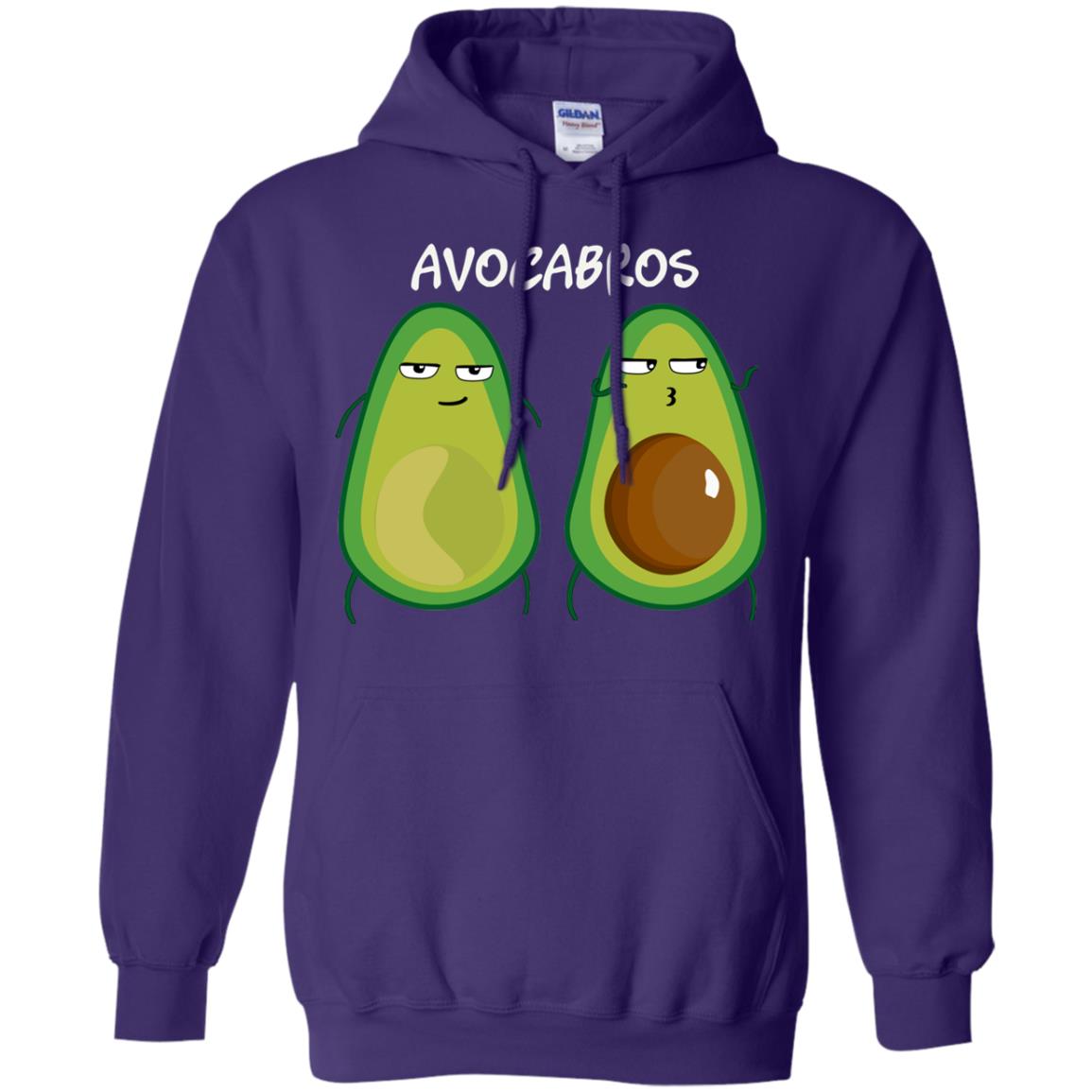 Funny Avocado T-shirt For Bros And Vegans Purple