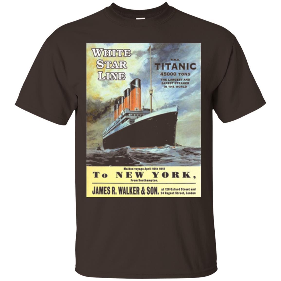 Film T-shirt Sailing Ship Cruise Vintage Poster Dark Chocolate