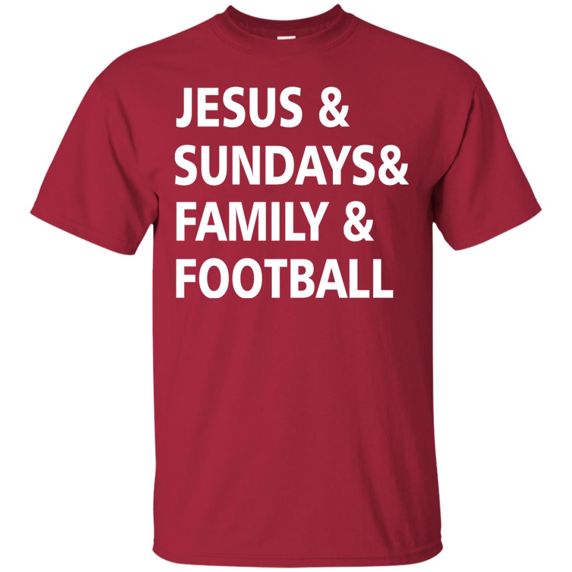 Jesus Sundays Family Football Shirt Cardinal