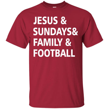 Jesus Sundays Family Football Shirt Cardinal