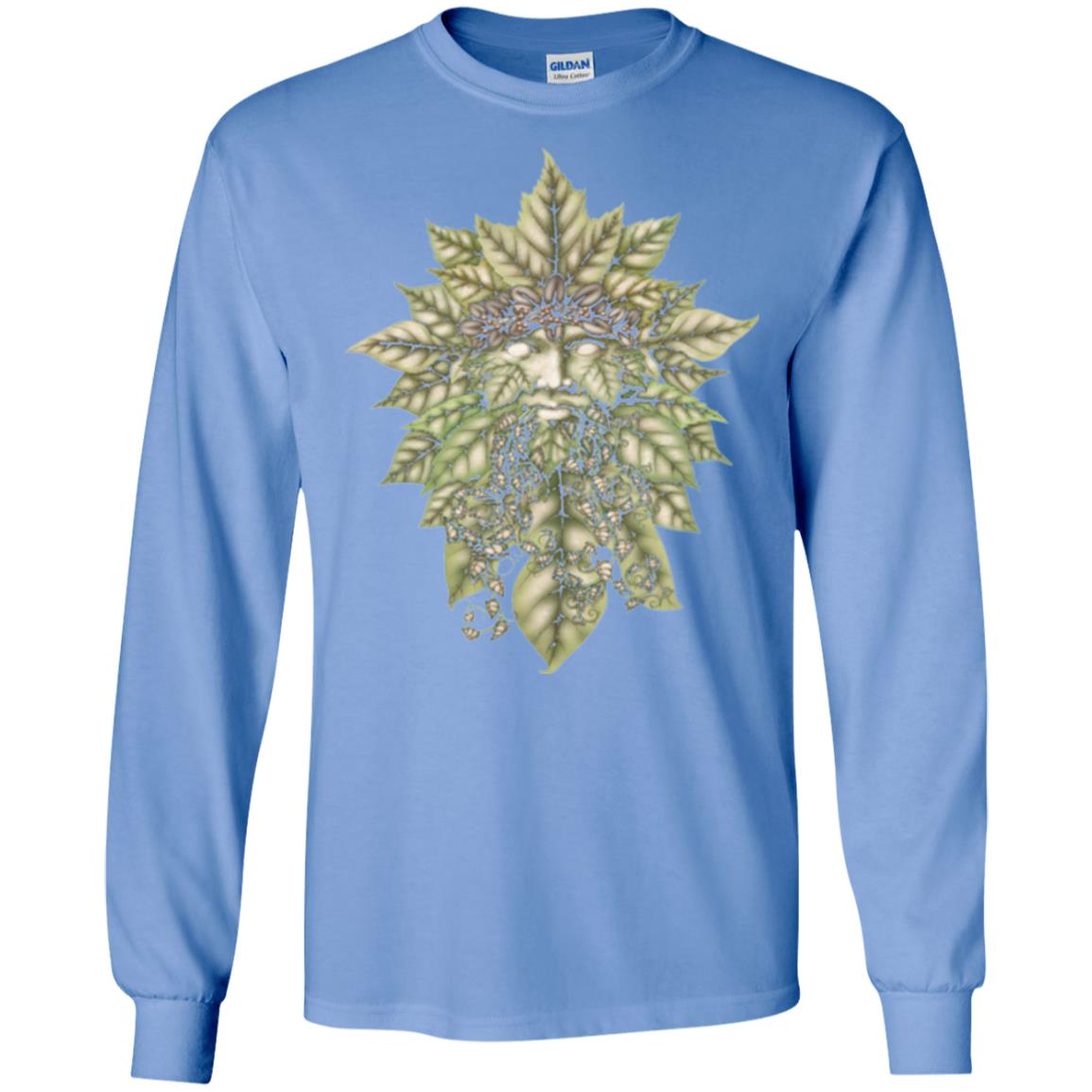 Greenman Green Man Festival T-shirt Carolina Blue