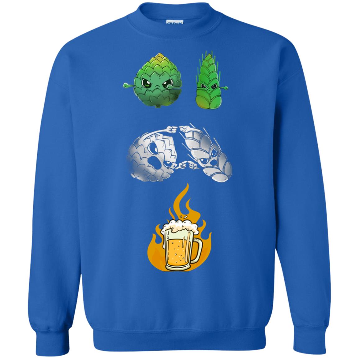 Beer Lover T-shirt Beer Fusion Flags Royal