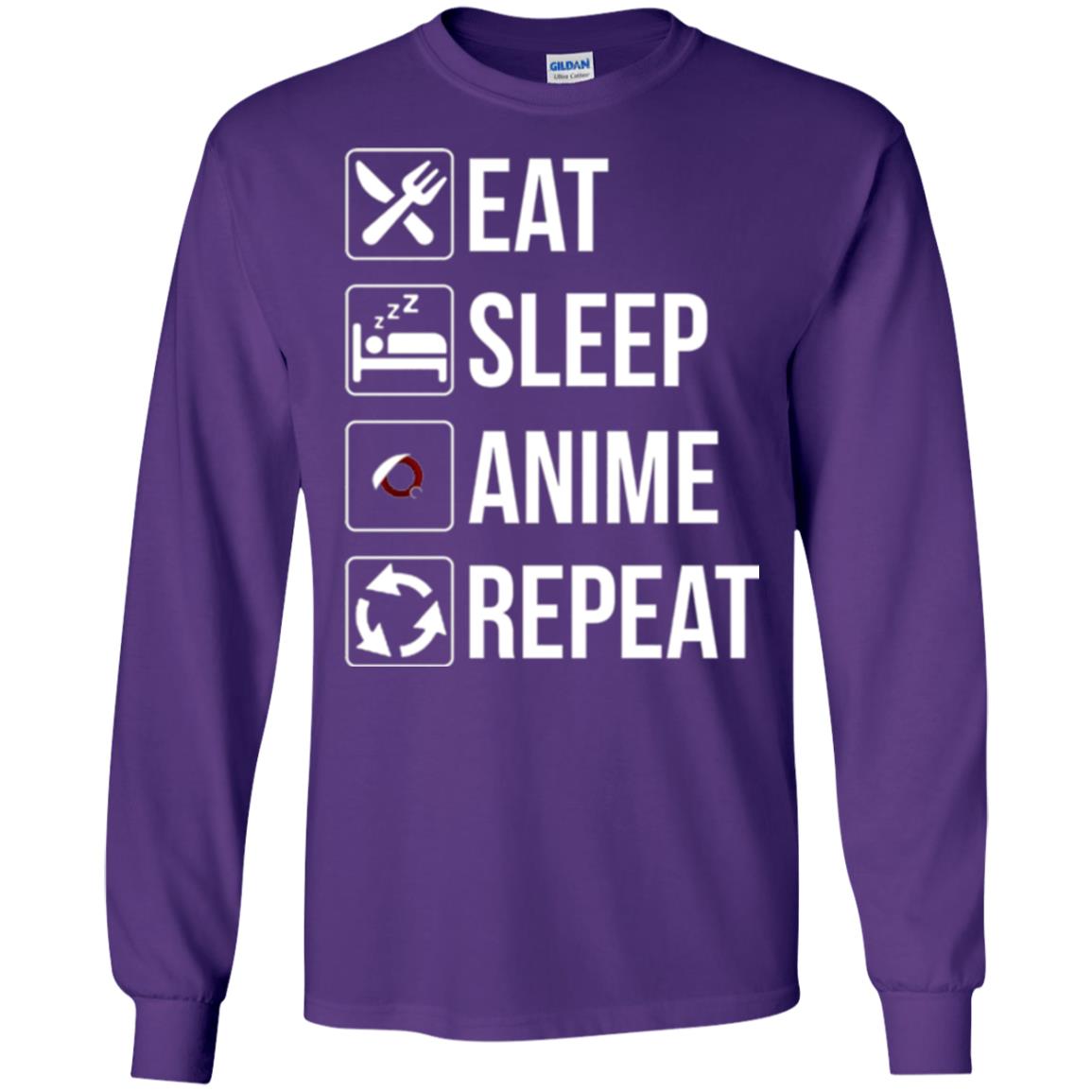 Anime Lovers T-shirt Eat Sleep Anime Repeat