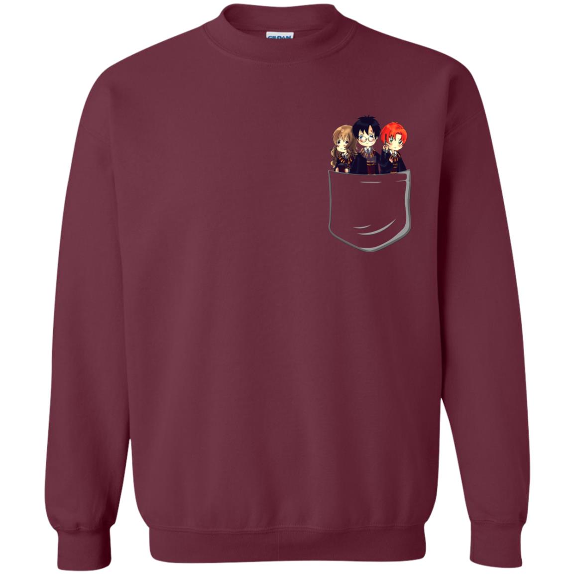 Harry Potter Pocket Movie Lover T-shirt Maroon