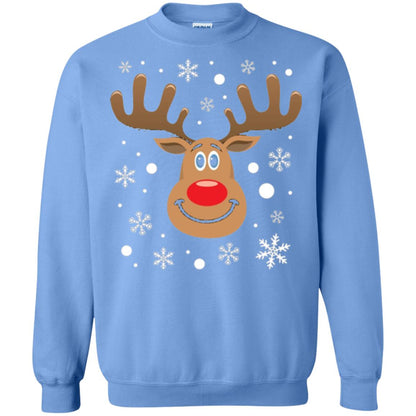 Christmas T-shirt Reindeer Merry Christmas Carolina Blue