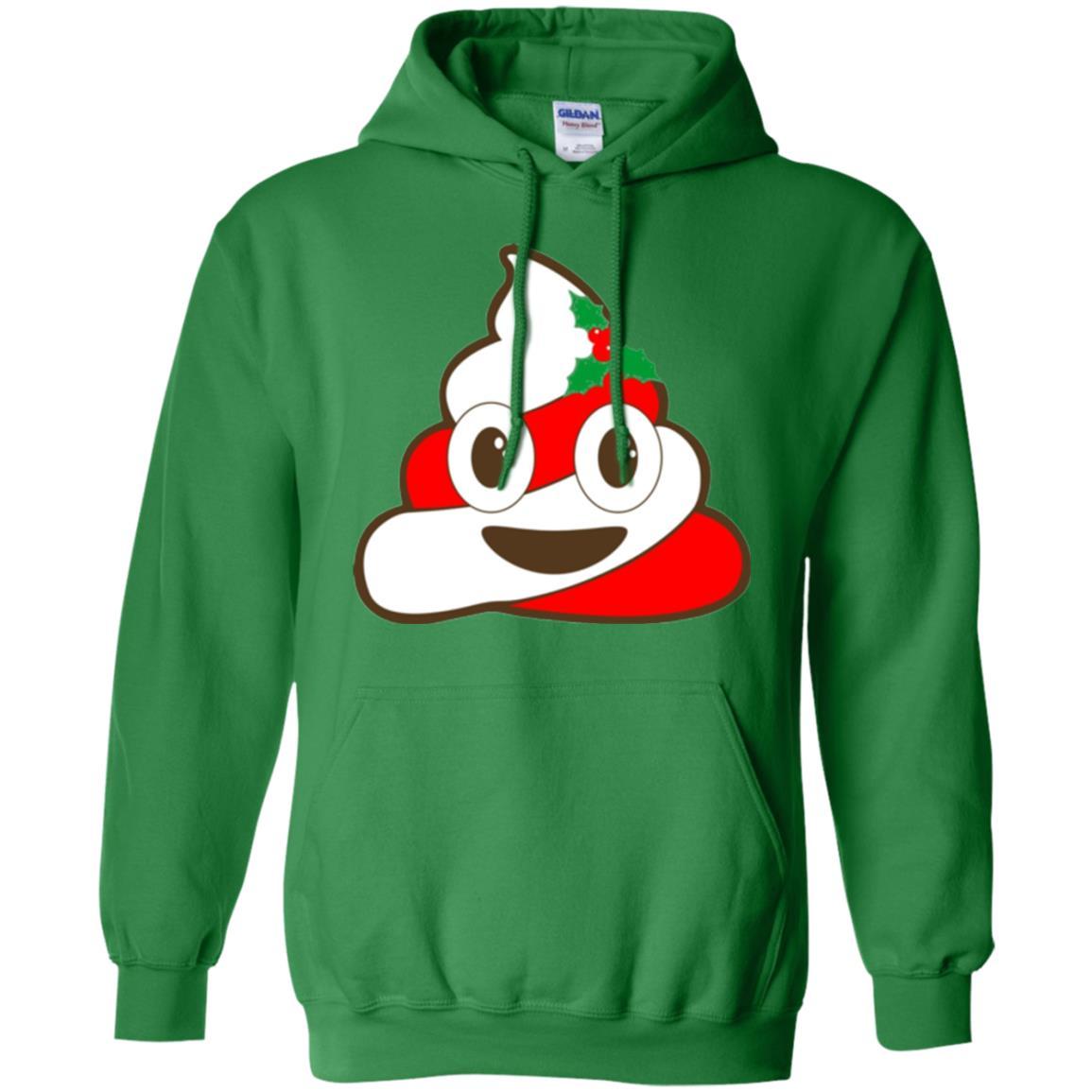 Funny Christmas T-shirt Poop Emojis Christmas Irish Green