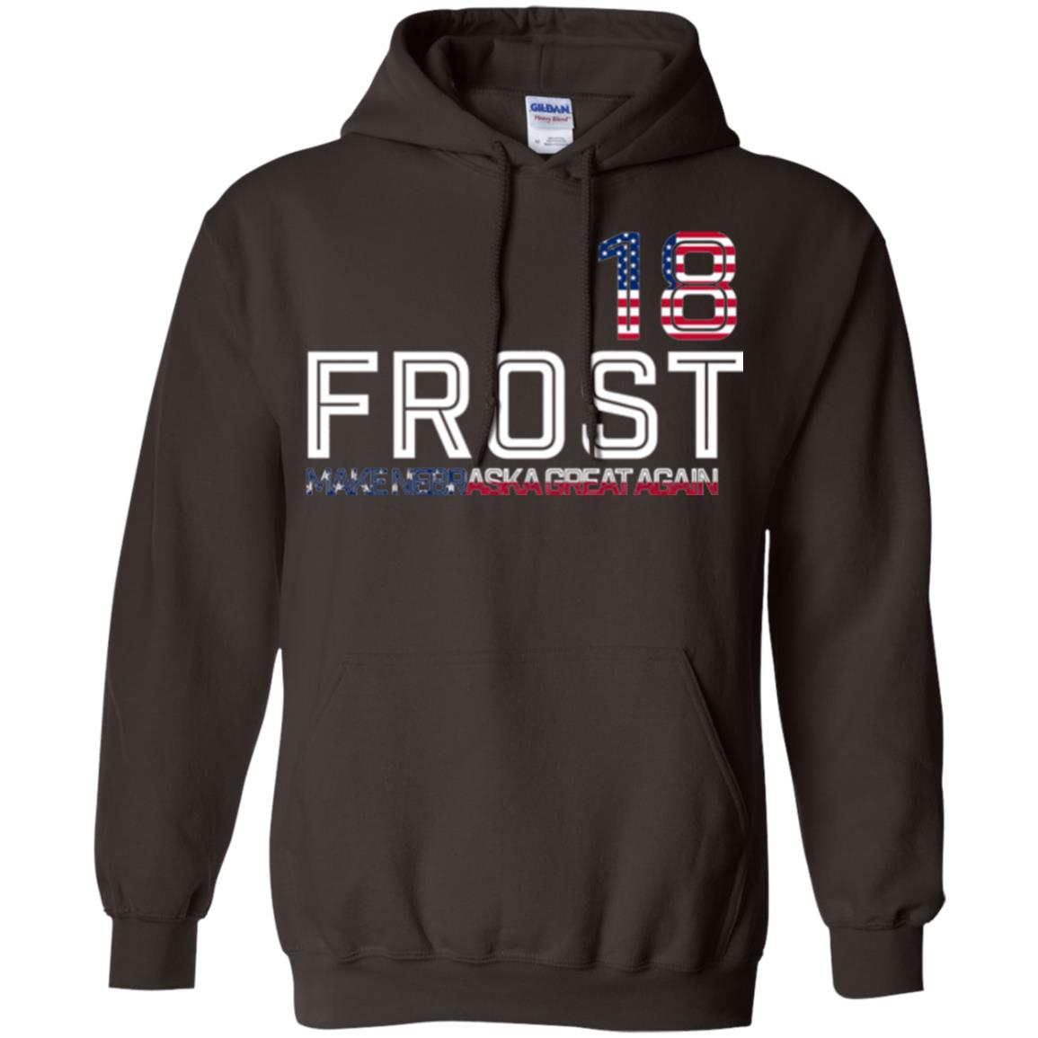 Frost 2018 T-shirt Make Nebraska Great Again Dark Chocolate