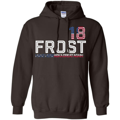 Frost 2018 T-shirt Make Nebraska Great Again Dark Chocolate