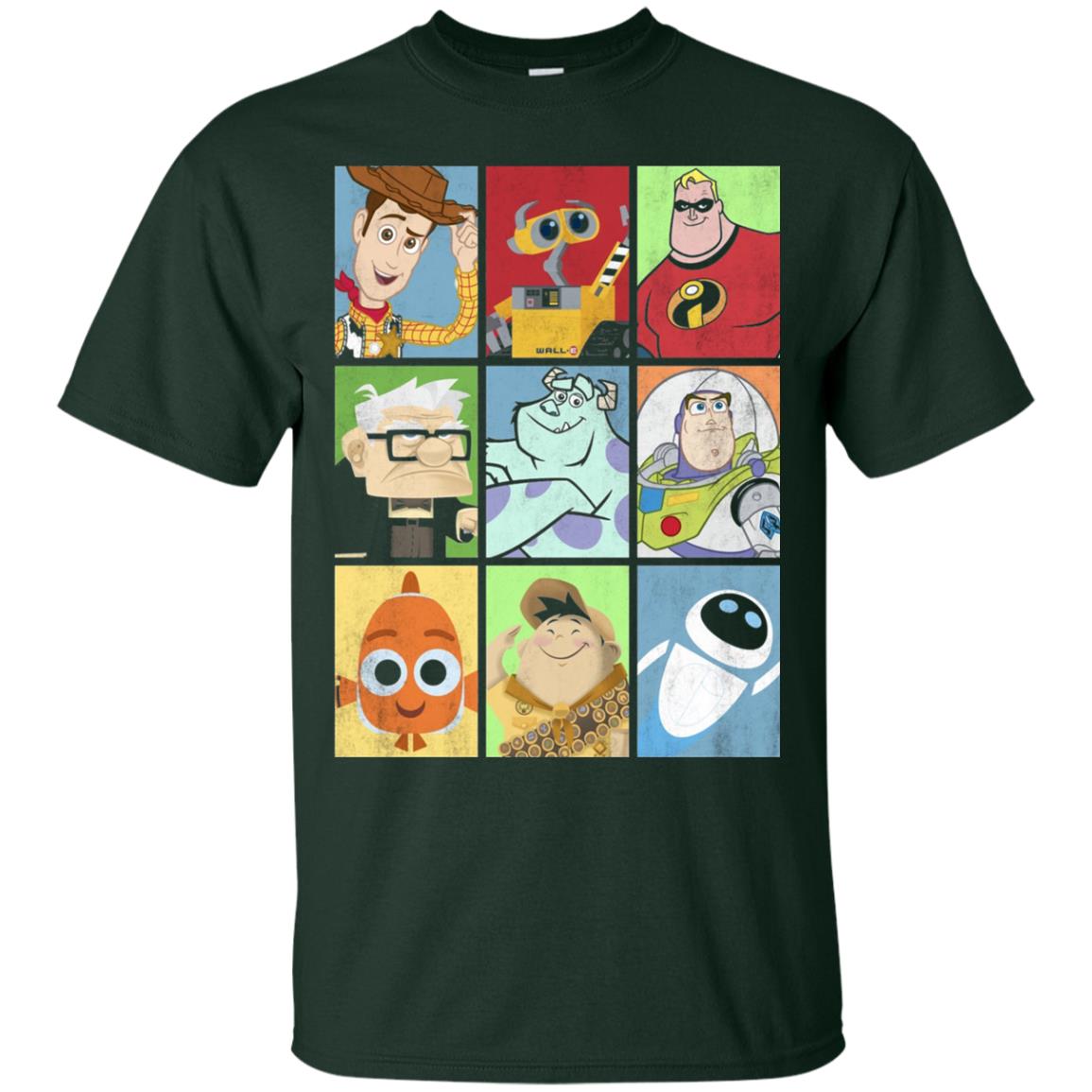 Epic Boxed Up Line Up Character Graphic T-shirt Forest