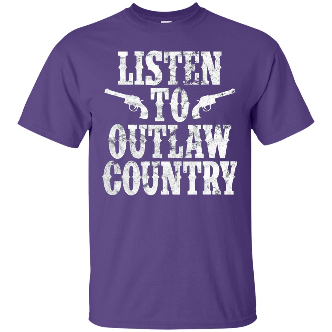 Listen To Outlaw Country Southern Music And Culture T-shirt Purple