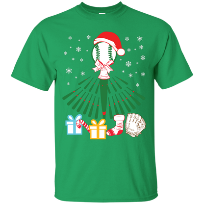 Baseball Christmas T-Shirt Irish Green