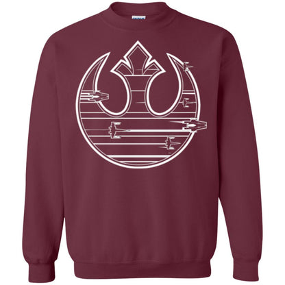 Film T-shirt Last Jedi Rebel Resistance Ship Logo Maroon