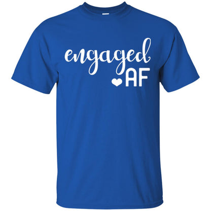 Fiance Engagement Party Womens Engaged Af T-shirt Royal