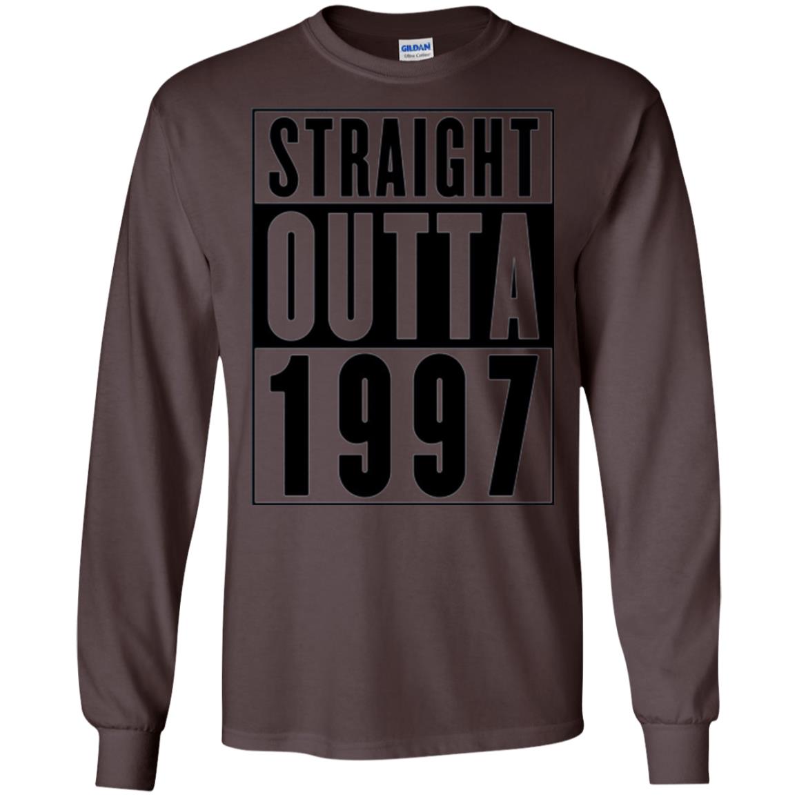 Straight Outta 1997 Cool 21st Birthday T-shirt Dark Chocolate