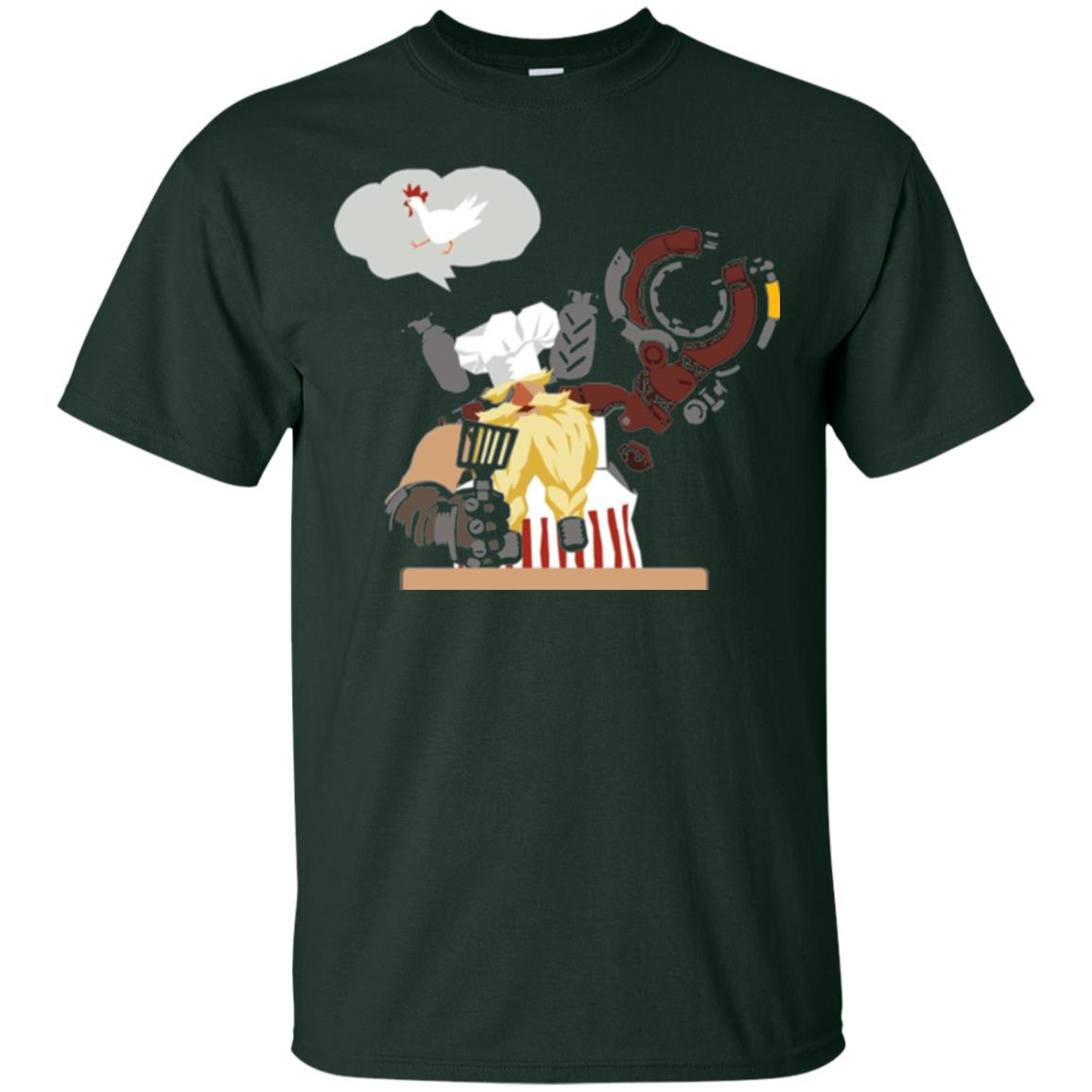 Overwatch Torbjorn Chef Spray T-shirt Forest Green