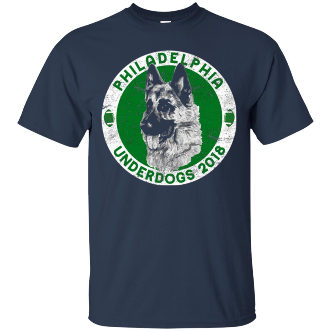 Dog Lover T-shirt Philadelphia Underdogs 2018 Distressed Navy