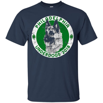 Dog Lover T-shirt Philadelphia Underdogs 2018 Distressed Navy