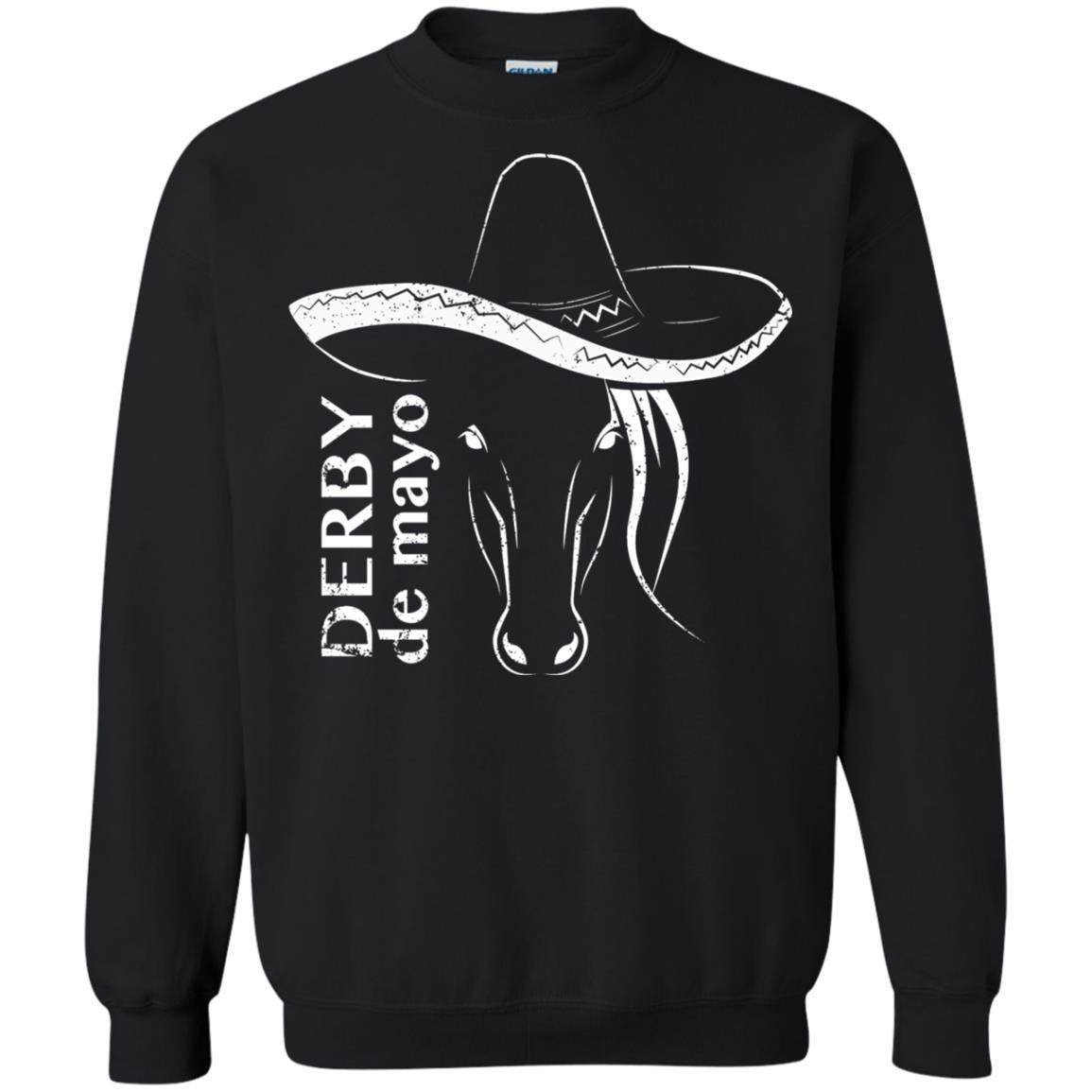 Derby De Mayo Sombrero Horse Race Shirt Black