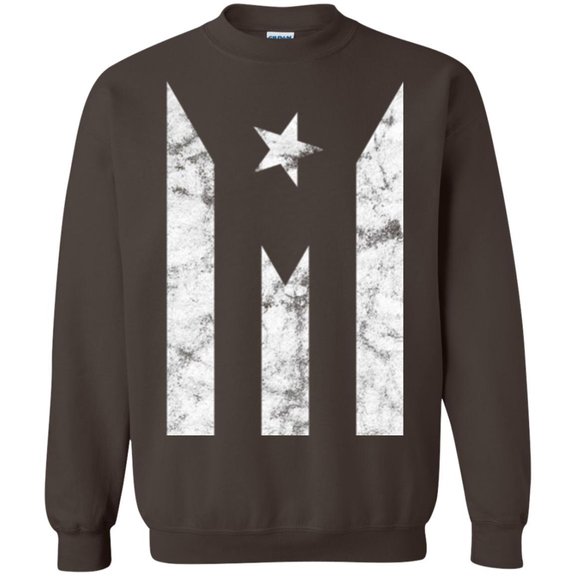 Boricua T-shirt Puerto Rico Black Flag T-shirt Dark Chocolate