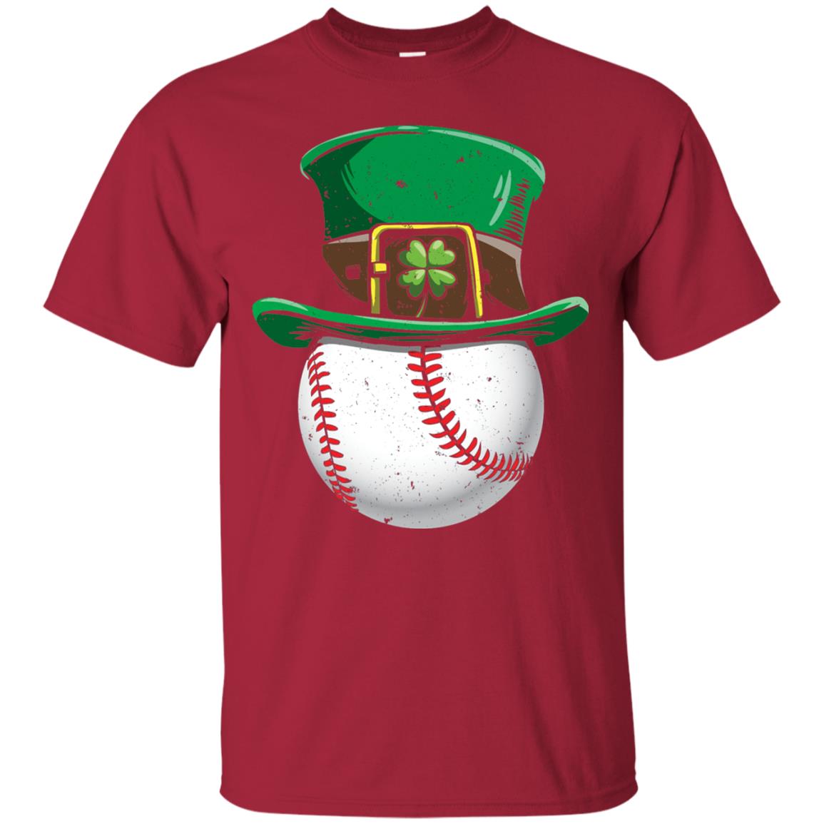 Leprechaun St. Patrick_s Day Baseball Ball T-shirt Cardinal