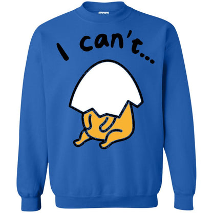 Film T-shirt Gudetama Lazy Egg I Can't Royal