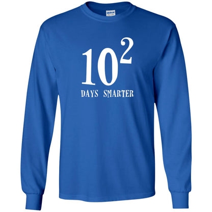 Funny Math 100th Day T-shirt 10 Squared Is 100 Days Smarter