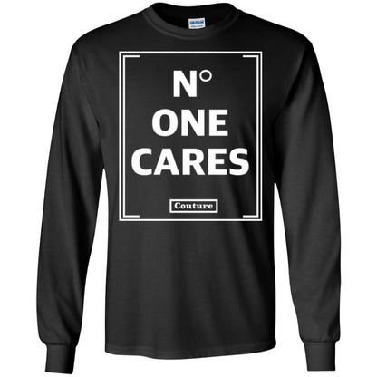 No One Cares Tops Cute Casual T-shirt Black