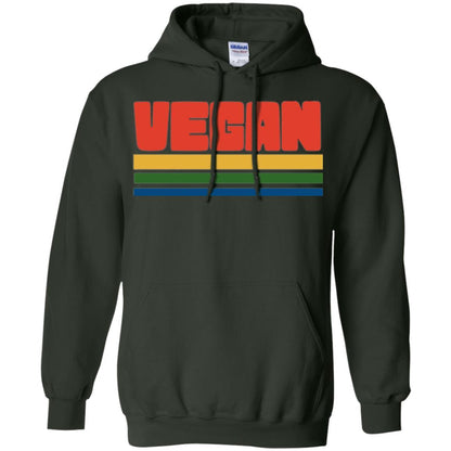 Vegan T-shirt Retro Style Veganism Forest Green