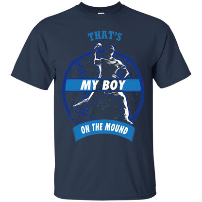 Thats My Boy On The Mound Softball Pitcher Shirt Navy