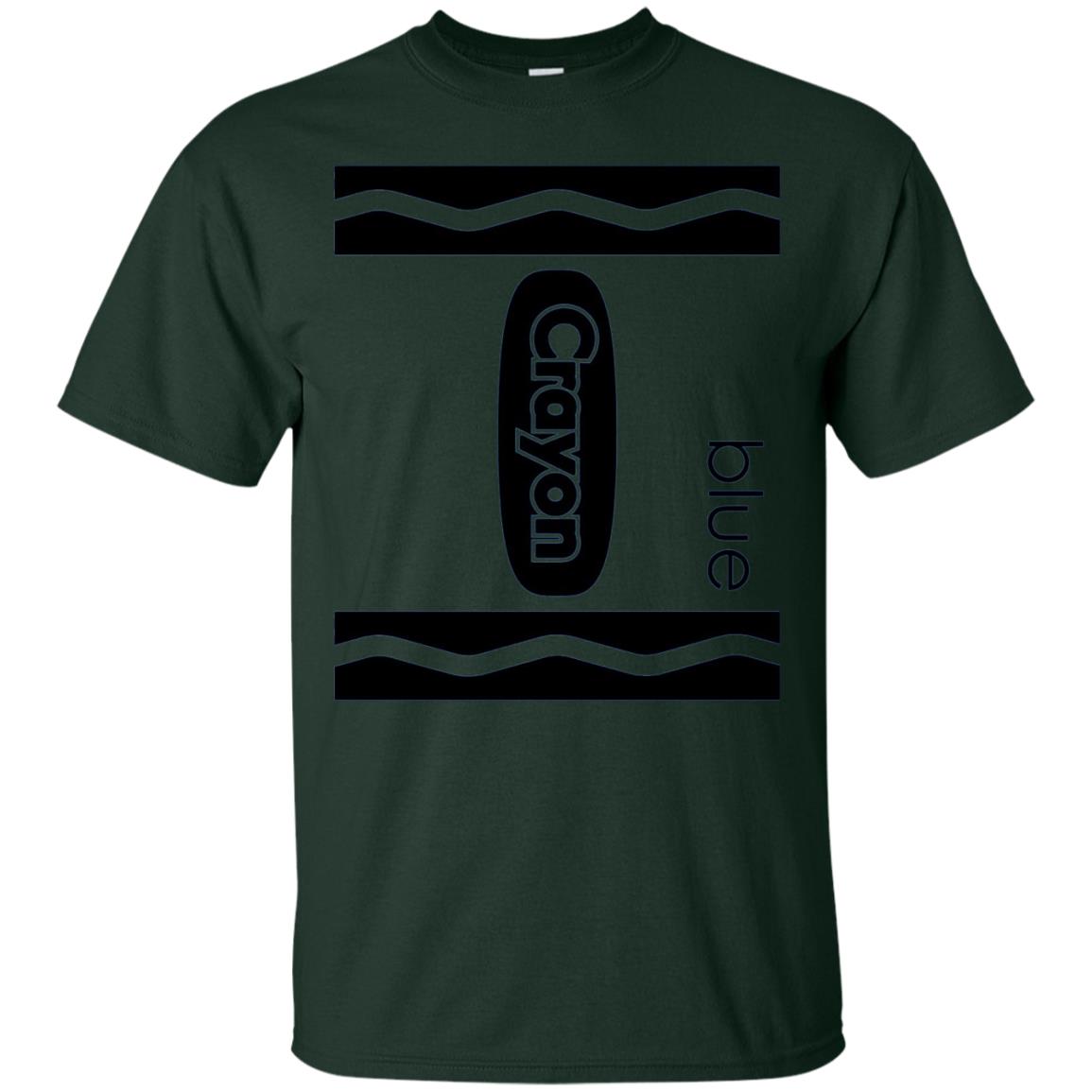 Blue Crayon Halloween Couple Friend Group Costume T-shirt Forest