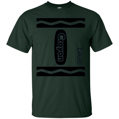 Blue Crayon Halloween Couple Friend Group Costume T-shirt Forest