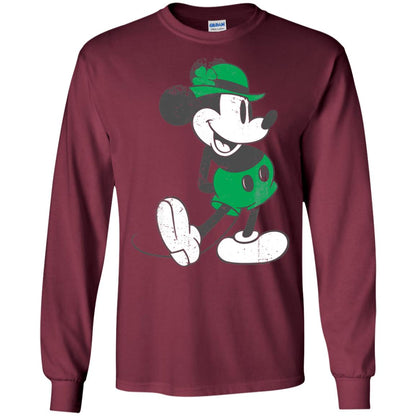 Mickey Mouse St. Patrick_s Day T-shirt Maroon