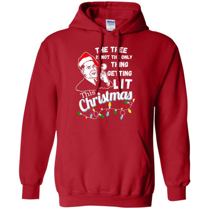 Christmas T-shirt The Tree Isn_t The Only Thing Getting Lit This Christmas Red