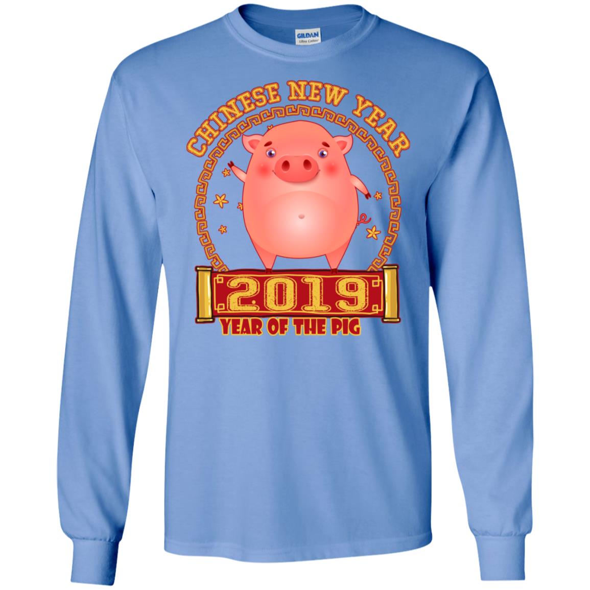 Chinese New Year Year 2019 Of The Pig Shirt Carolina Blue