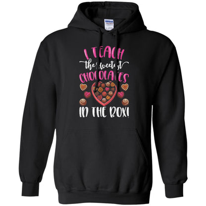 Valentines Day T-shirt I Teach The Sweetest Chocolates In The Box Black
