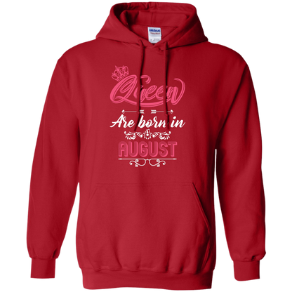 Brithday T-Shirt Queen Are Born In August Red