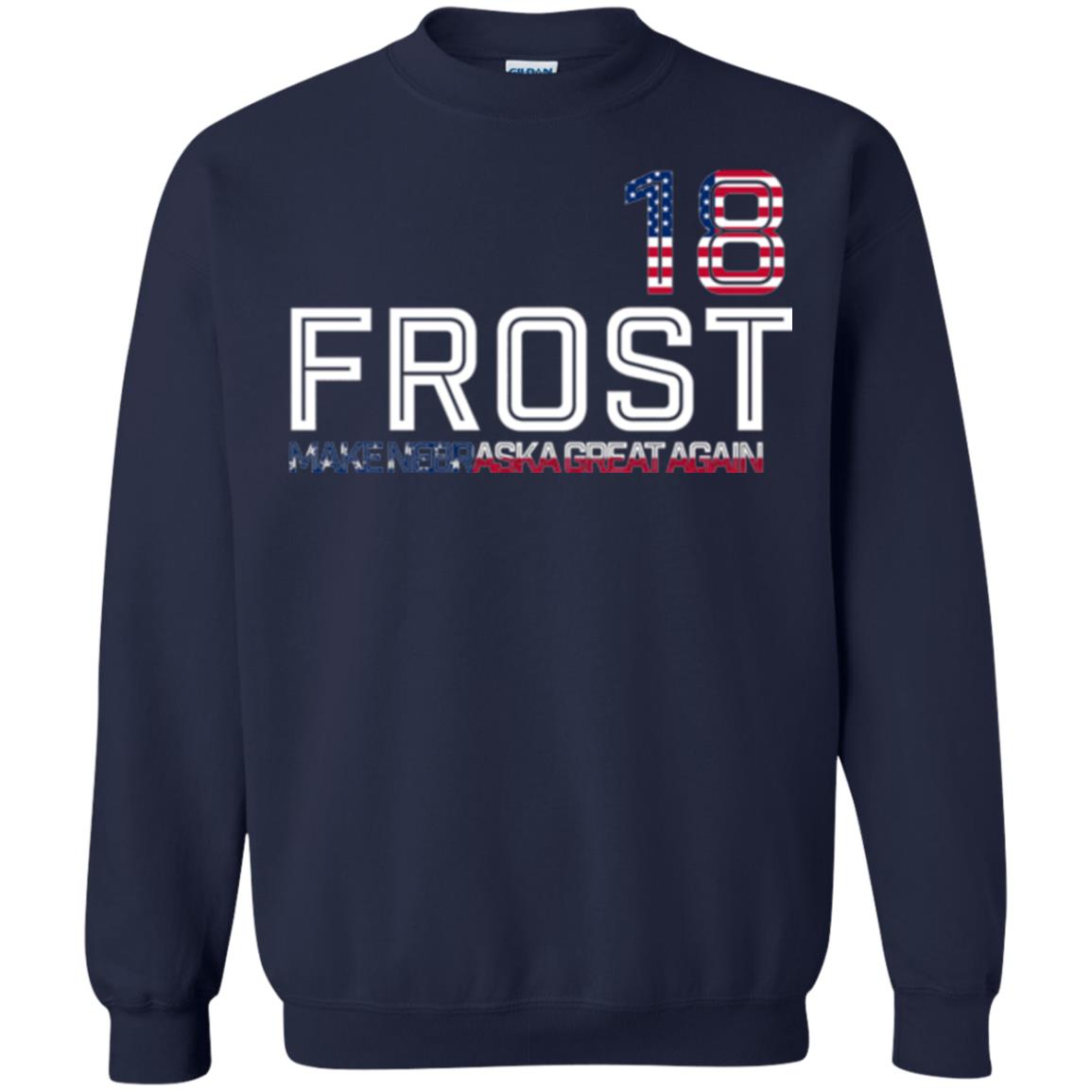 Frost 2018 T-shirt Make Nebraska Great Again Navy