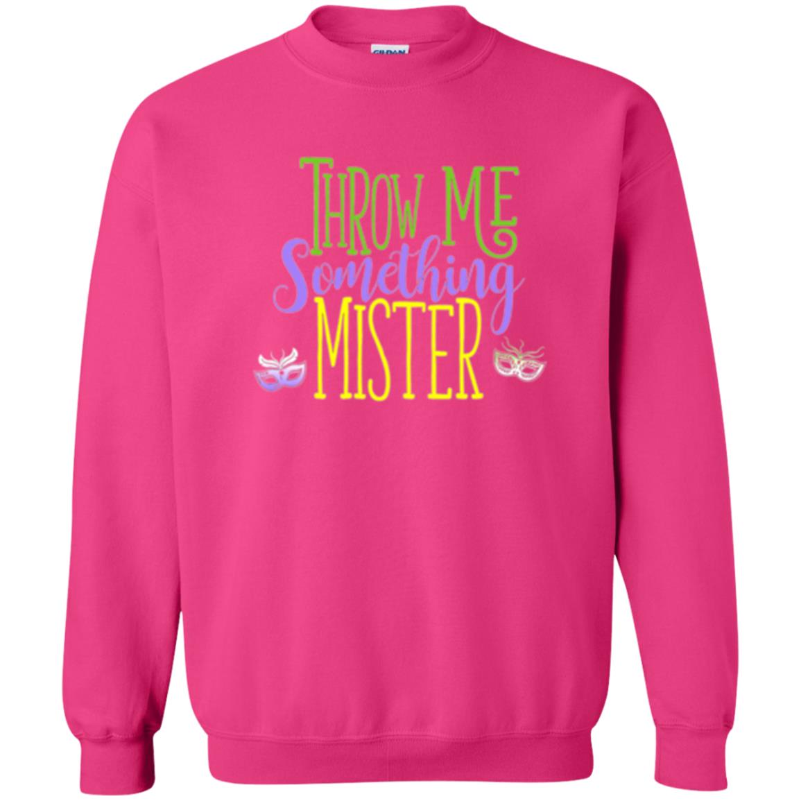 Throw Me Something Mister Mardi Gras T-shirt Heliconia
