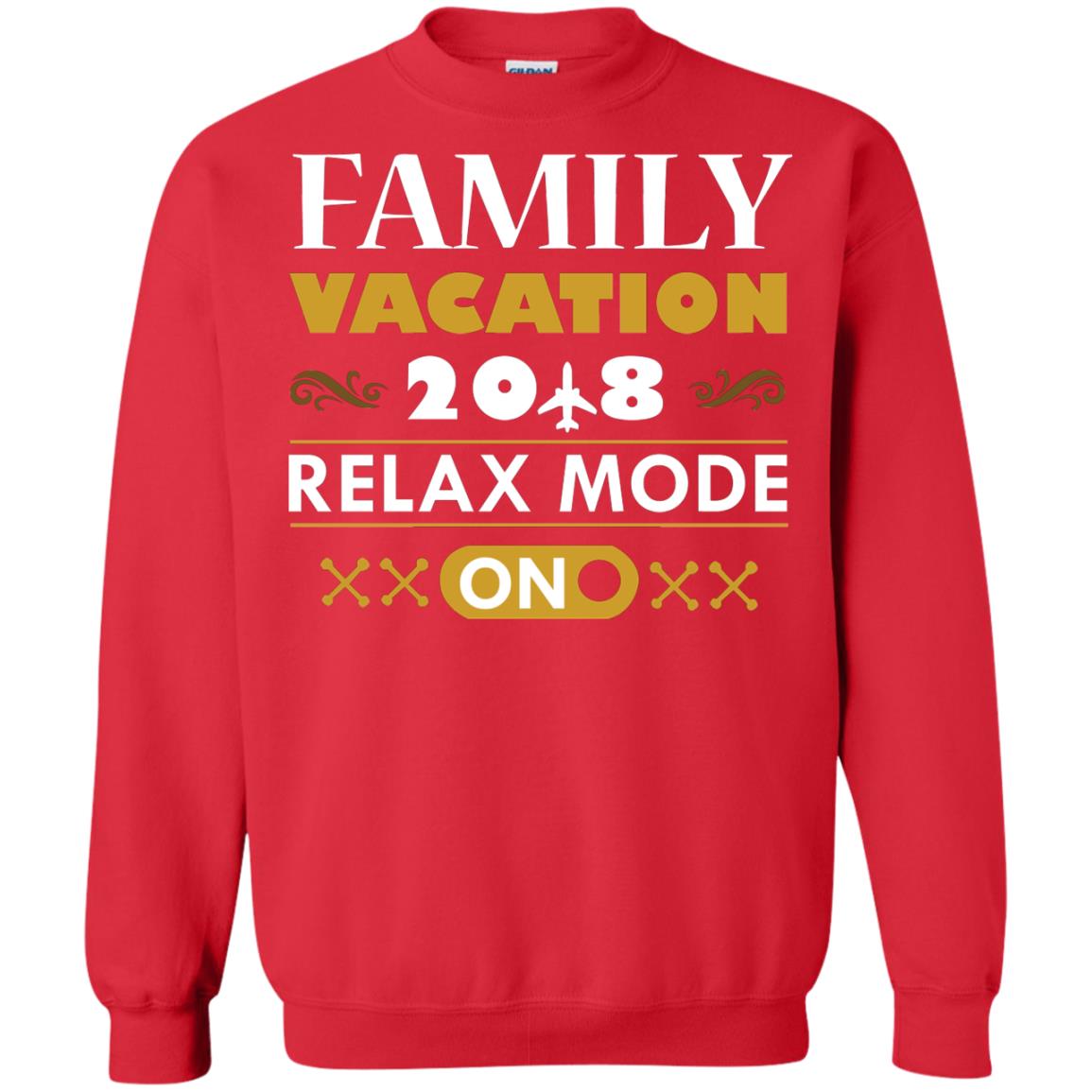 Family Vacation 2018 Relax Mode On Summer Holiday Shirt Red